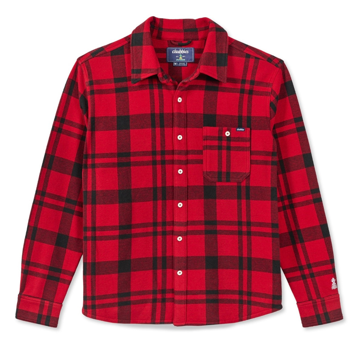 Chubbies Shorts - Cloud 10 Overshirt in Lumber Jacked