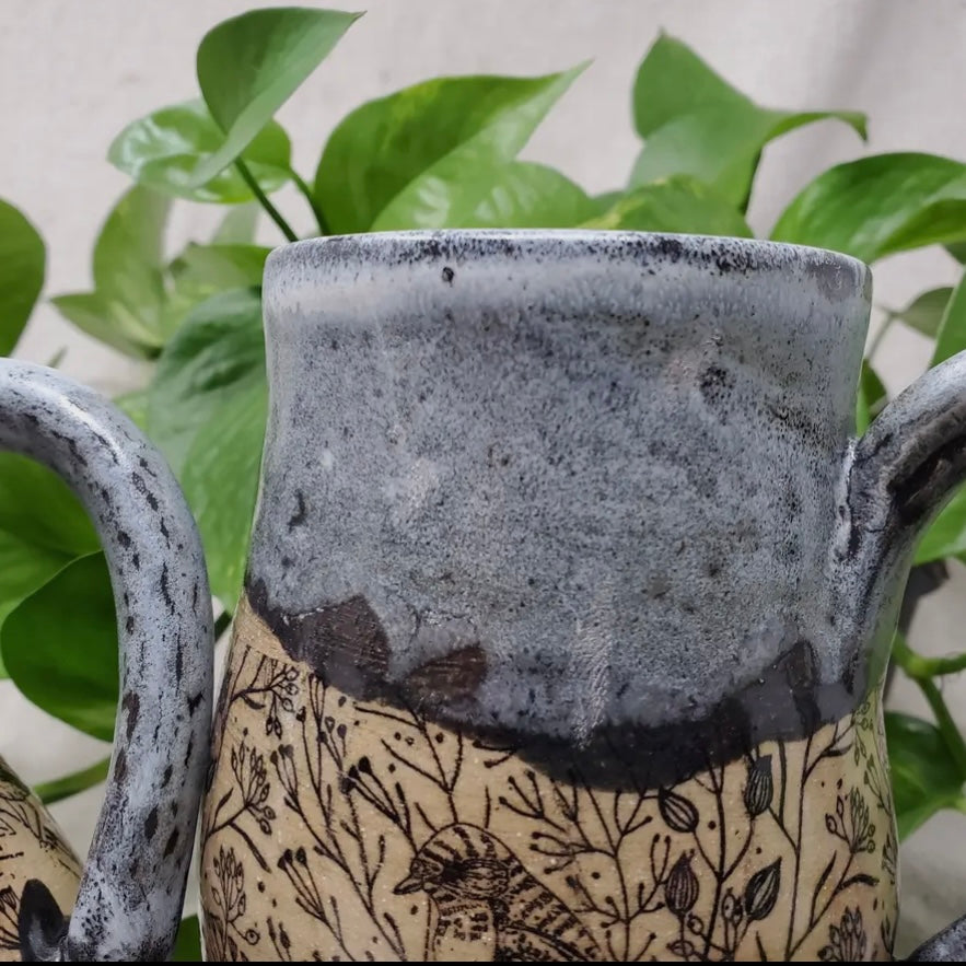 Turtle Hollow Pottery Birds & Branches Mug