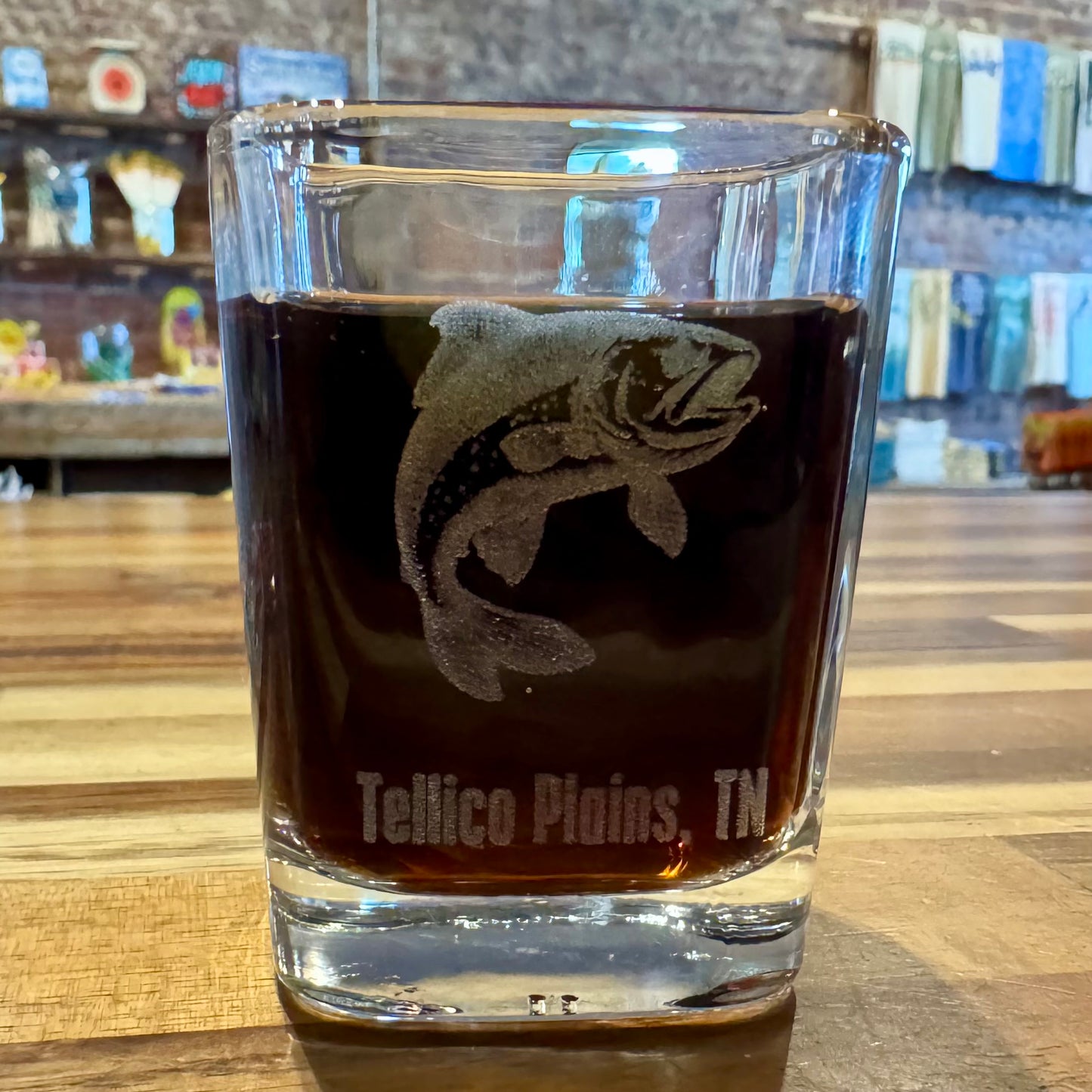 Square Glass Shot Glass 2.25oz