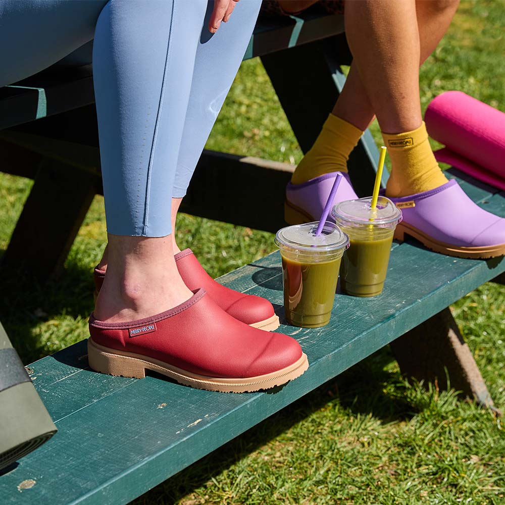 Merry People Billie Clog in Brick Red
