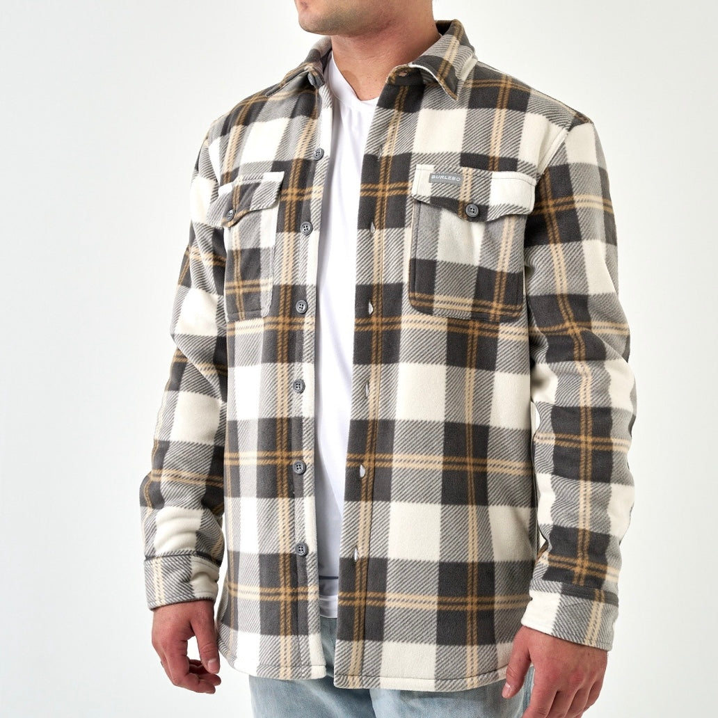 Burlebo Shacket - Coyote Plaid