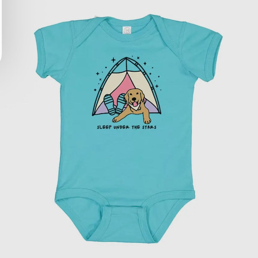 Of These Mountains Sleep Under the Stars Onesie