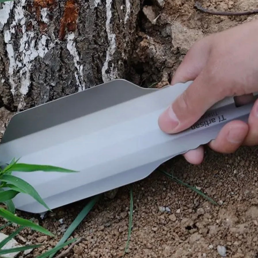 Ultralight Backpacking Trowel Titanium Shovel Hiking Trowel For Outdoor Campsite Use
