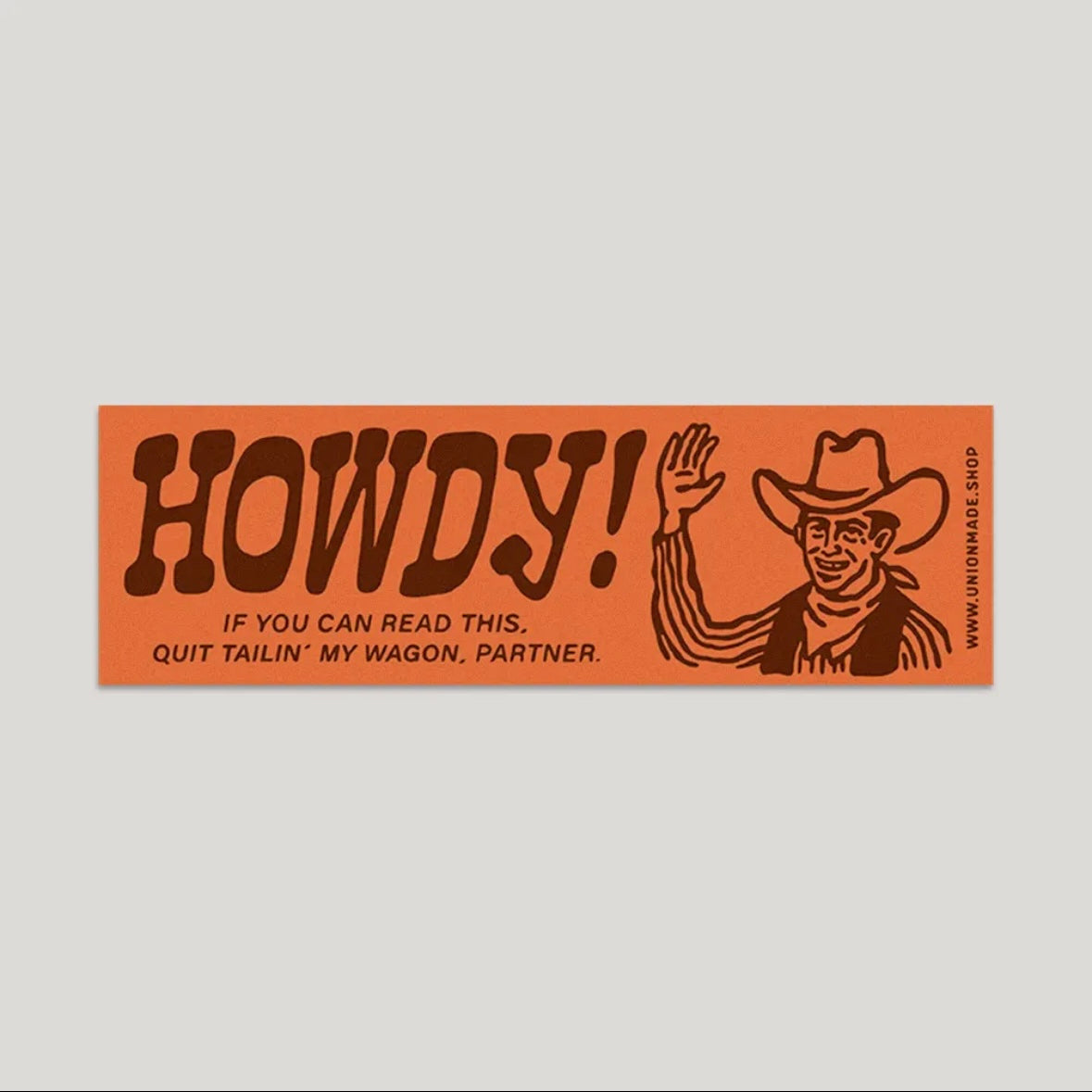 Union Made Large Bumper Sticker