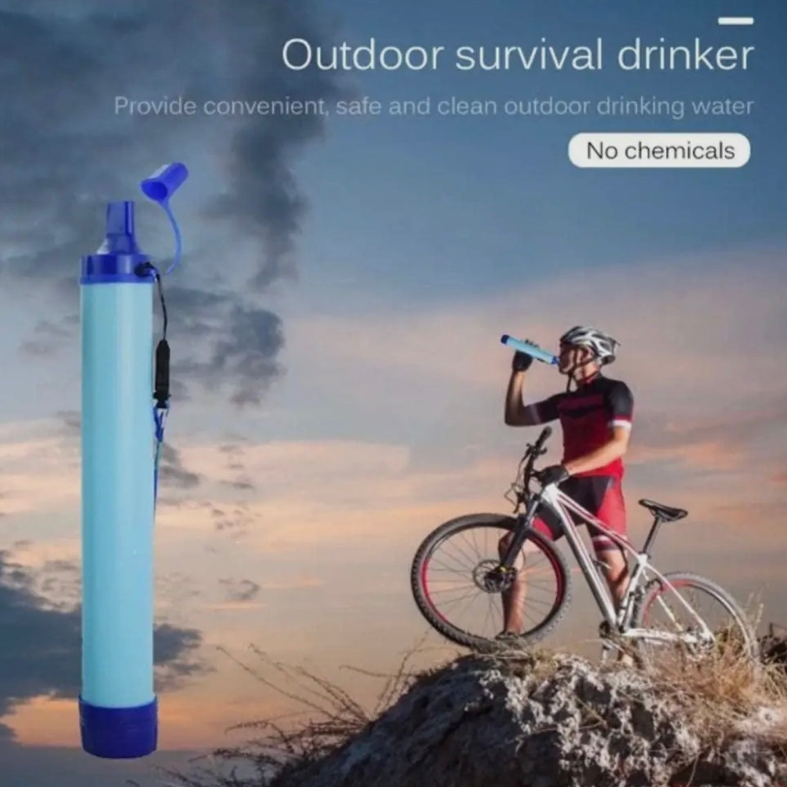 Outdoor Water Filter Emergency Survival Gear Water Purifier