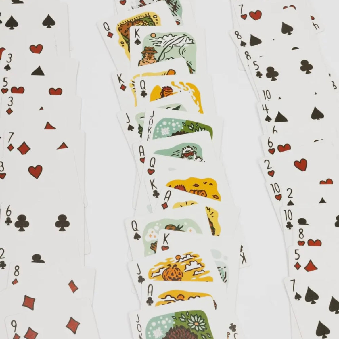 Keep Nature Wild Seasons of Squatch Playing Cards