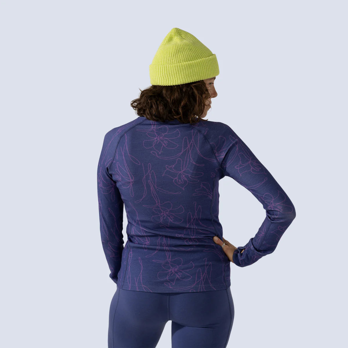 Wild Rye Bassett Half Zip in Storm Contour 