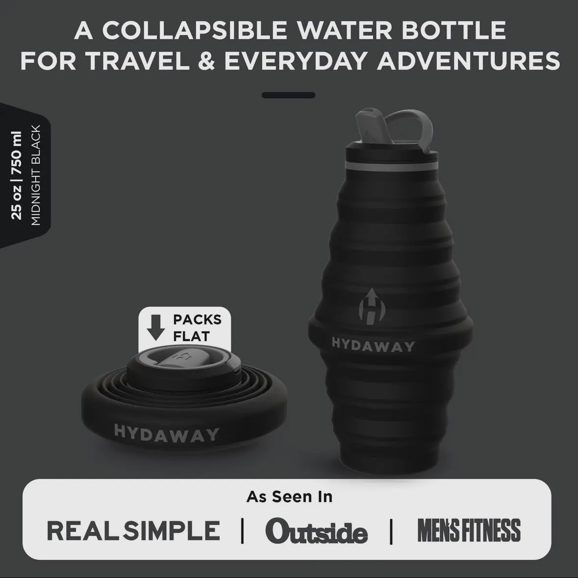 HYDAWAY Collapsible Water Bottle - 25oz