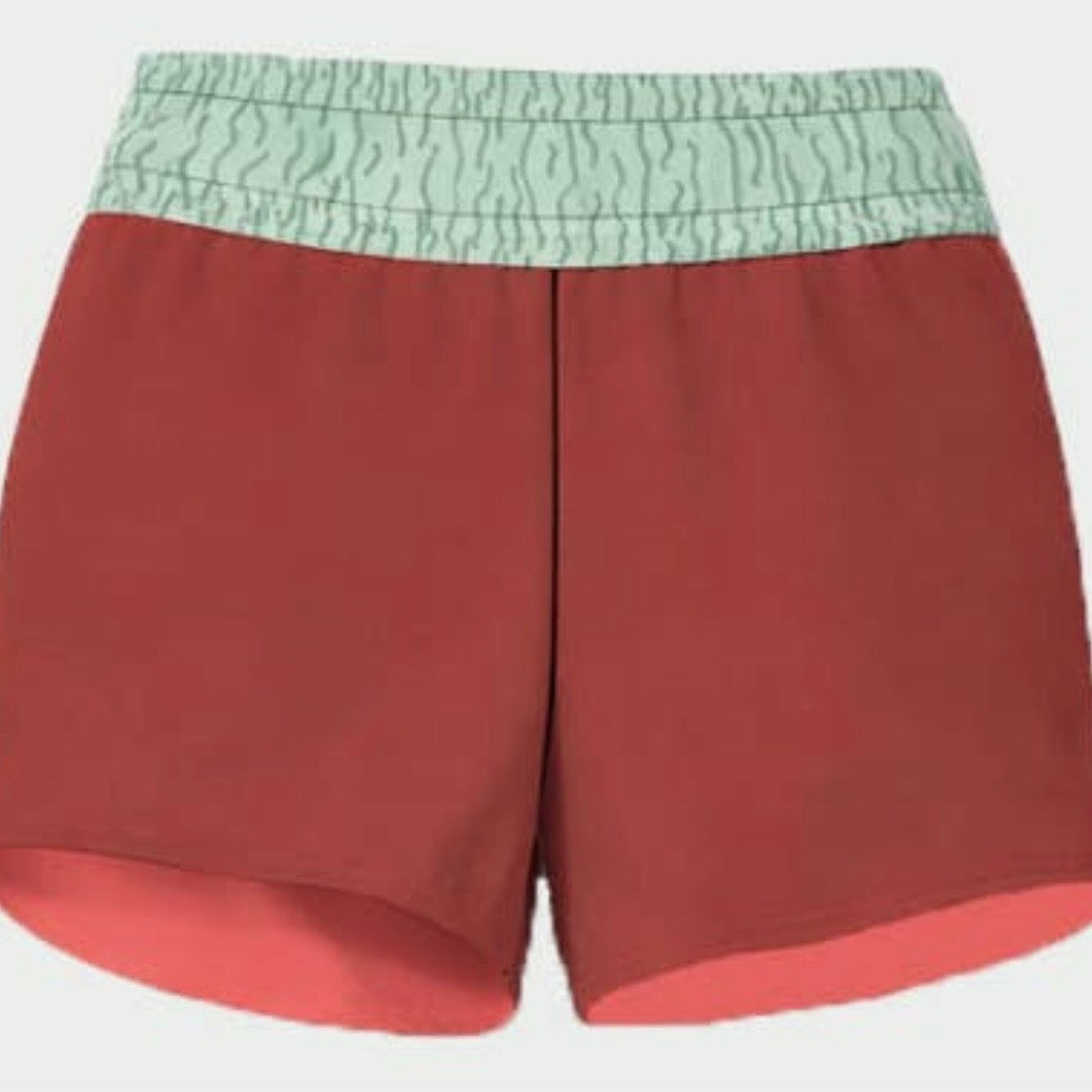 Belong Designs Women's Trailflow Short - Coral Sienna Block