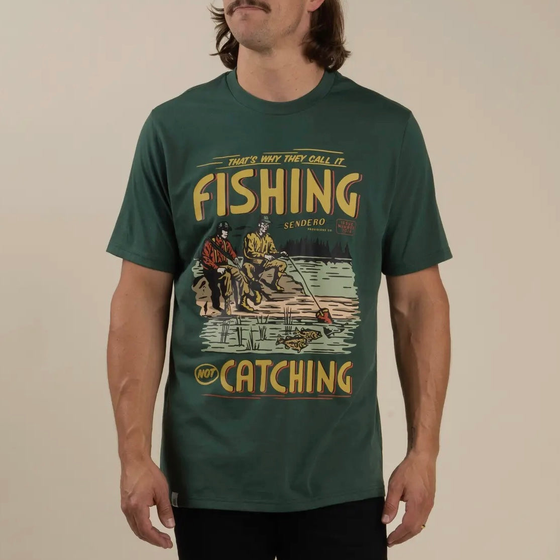 Sendero Provisions Not Catching T-Shirt in Spruce