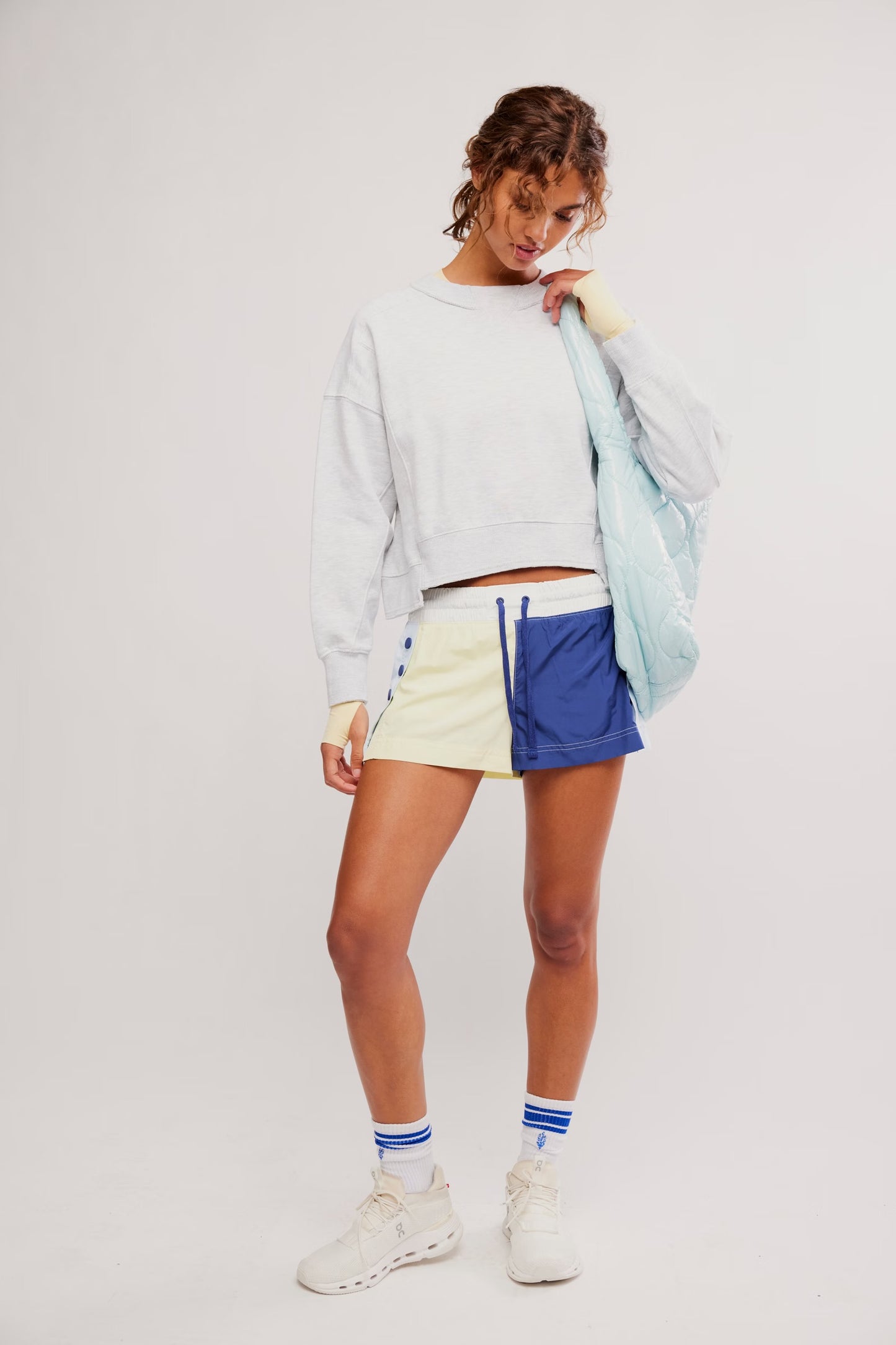 FP Movement Intercept Pullover Sweatshirt - White Heather Grey