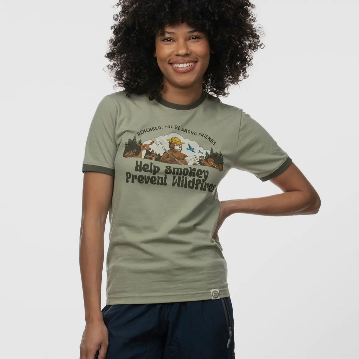The Landmark Project Smokey Among Friends Ringer Tee