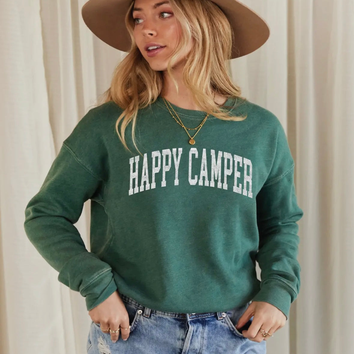 Happy Camper Mineral Graphic
Sweatshirt