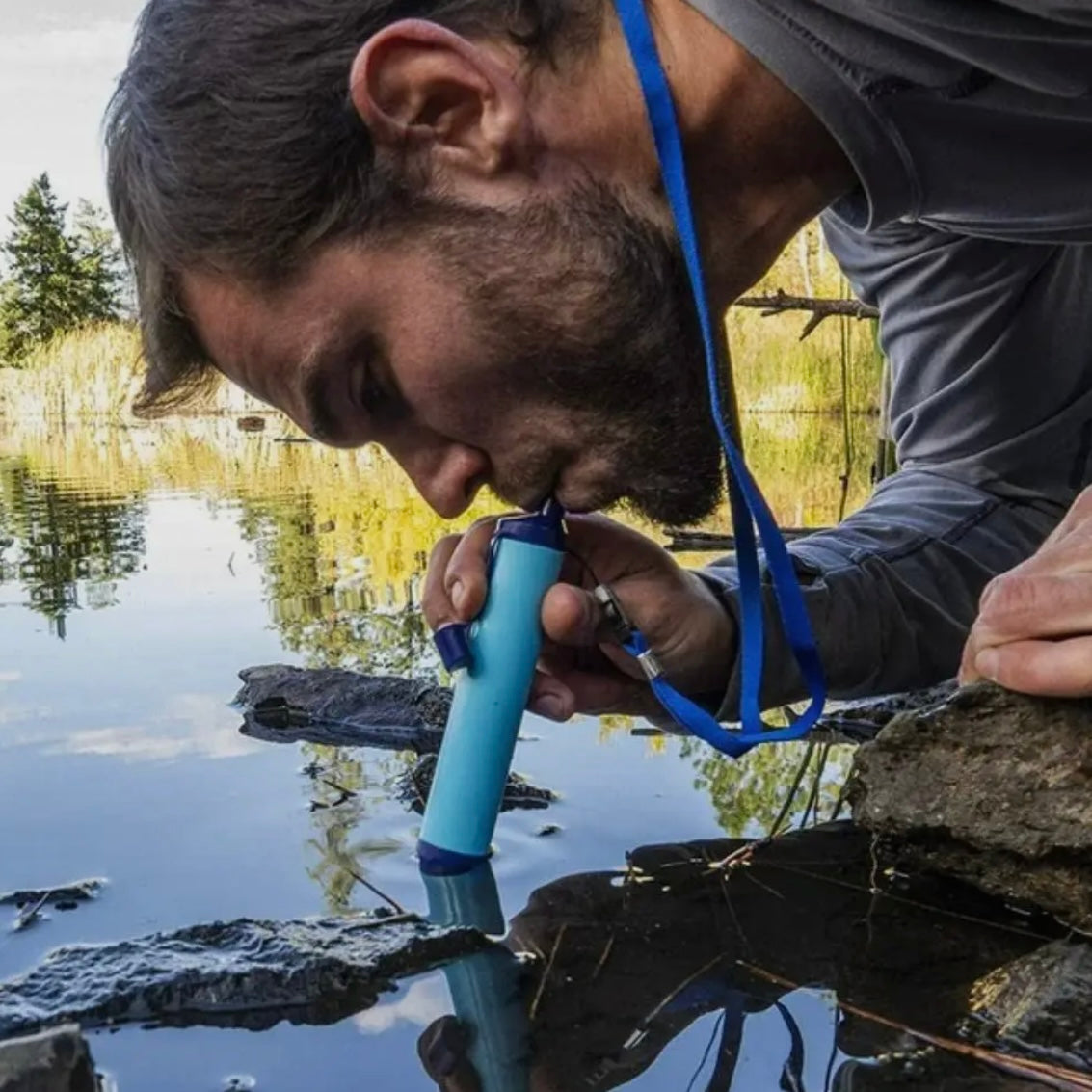Outdoor Water Filter Emergency Survival Gear Water Purifier