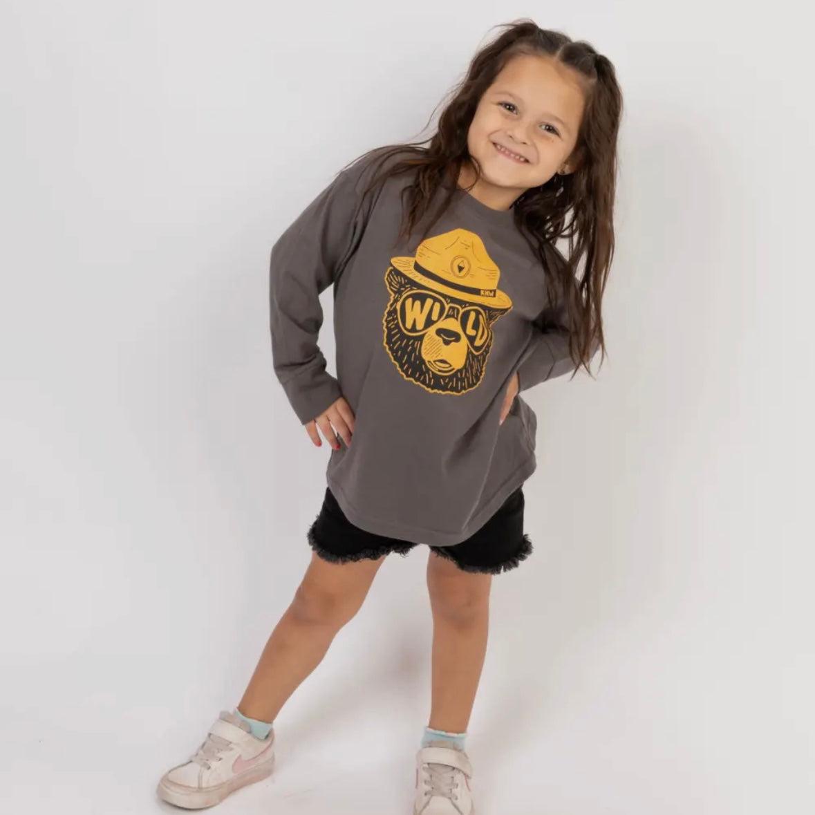 Keep Nature Wild Wildbear Toddler Long Sleeve - Coal