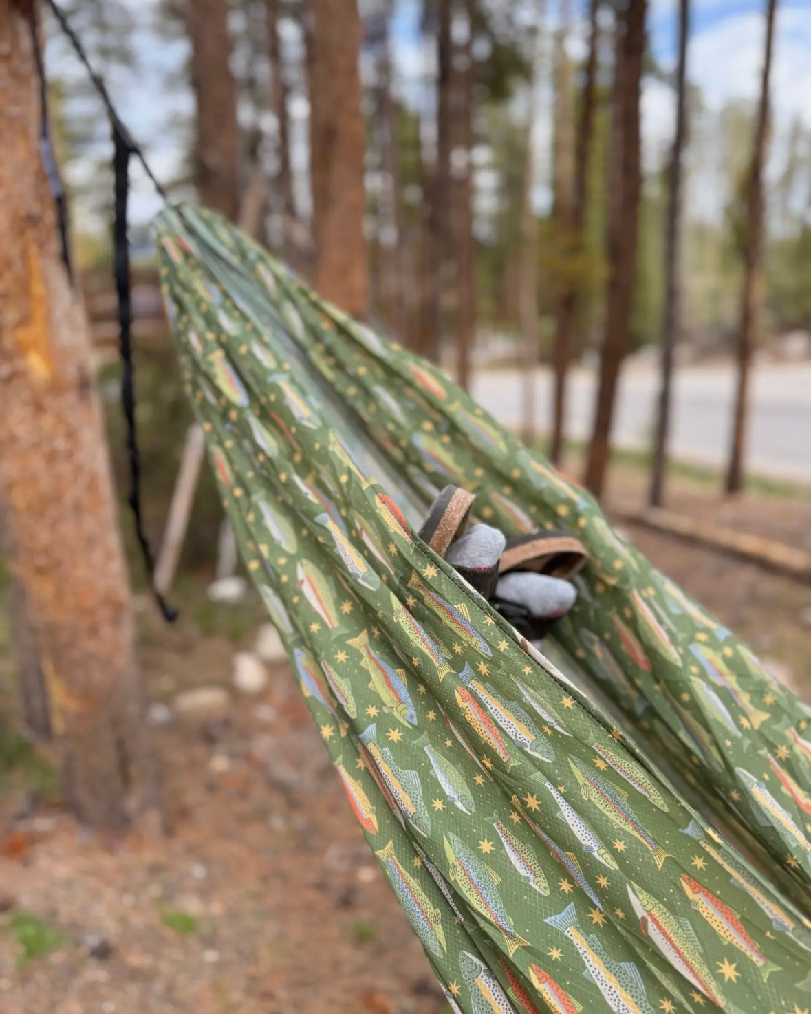 Trek Light Double Hammock | Trout Print