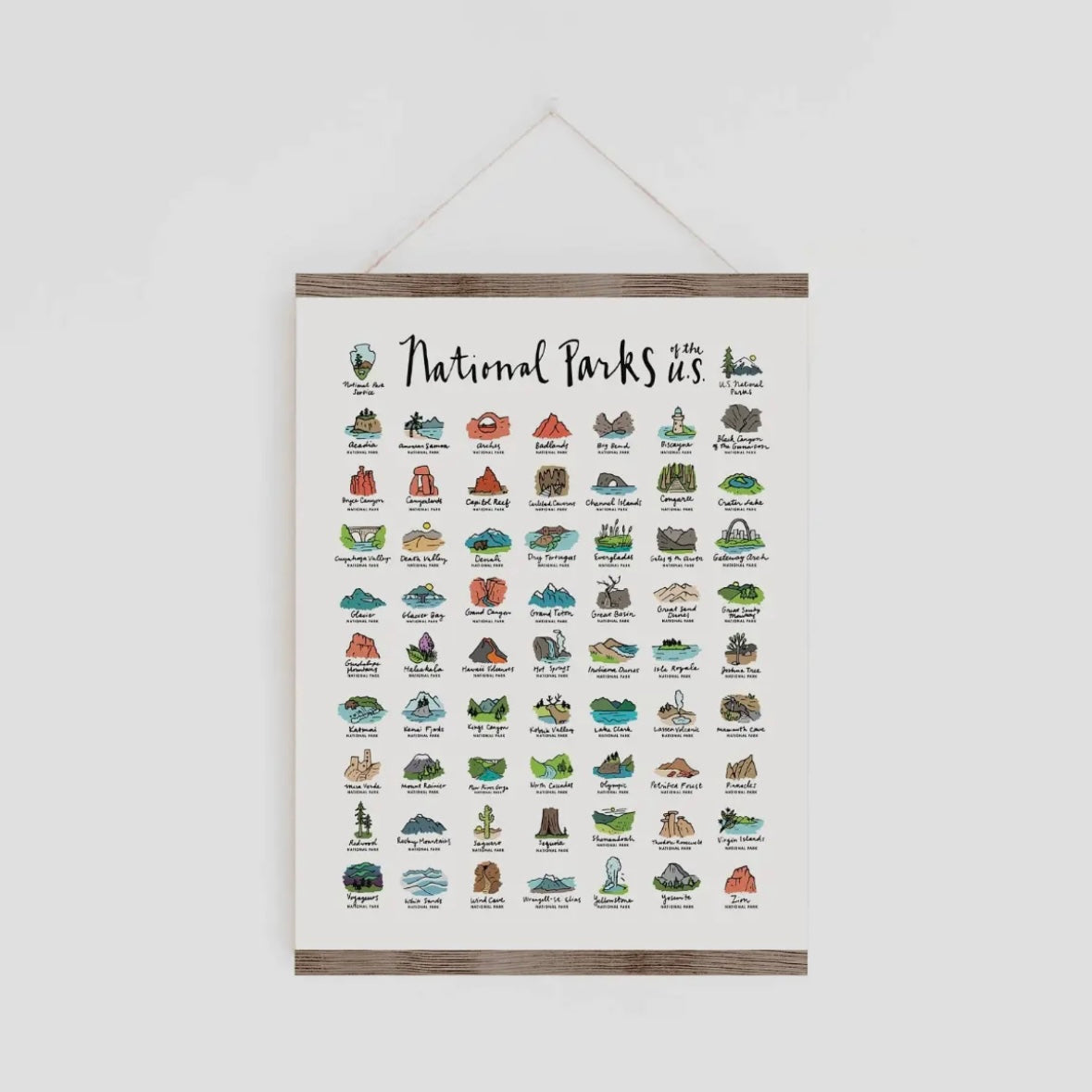 National Parks Paint By Number Kit