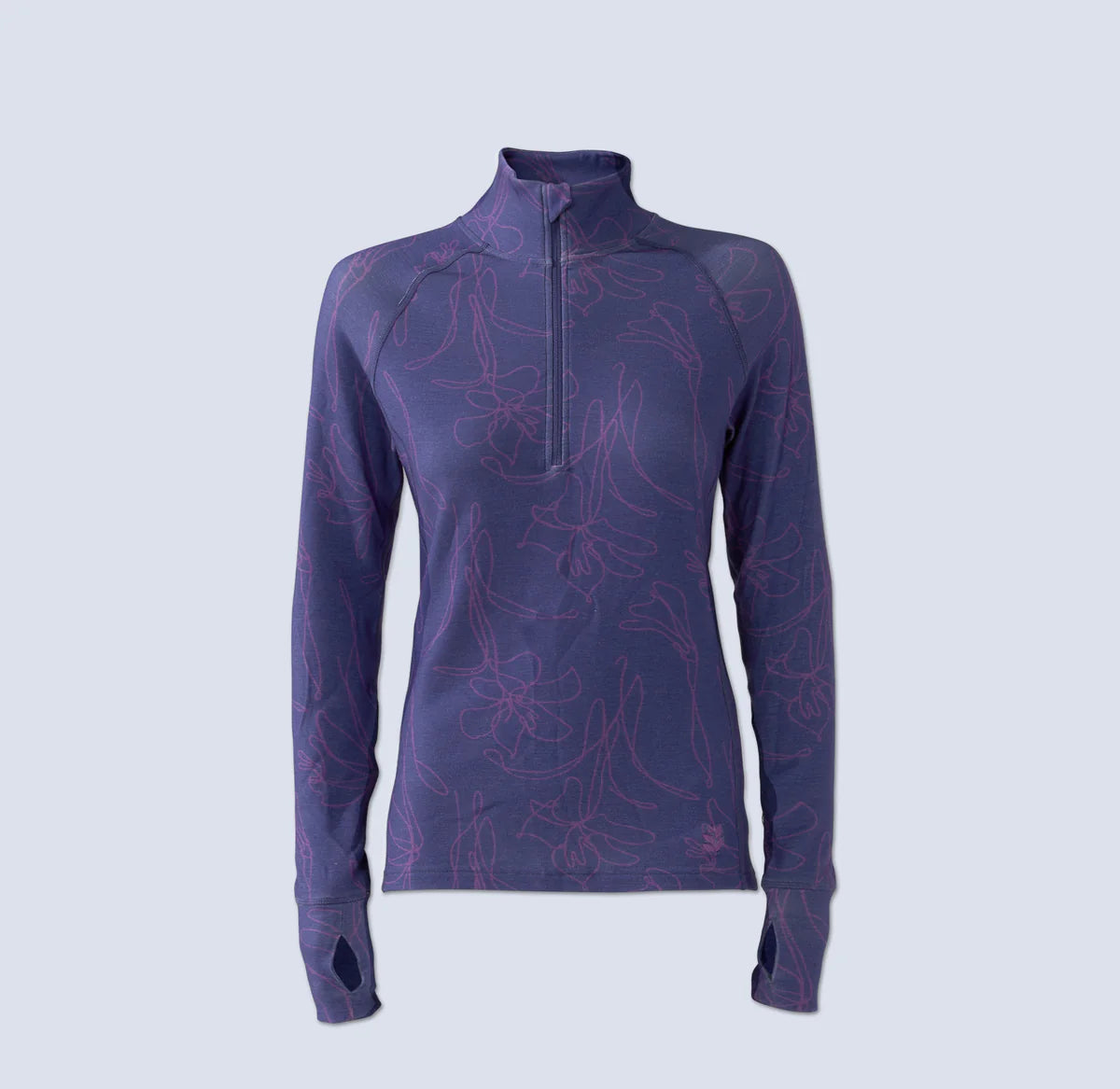 Wild Rye Bassett Half Zip in Storm Contour 