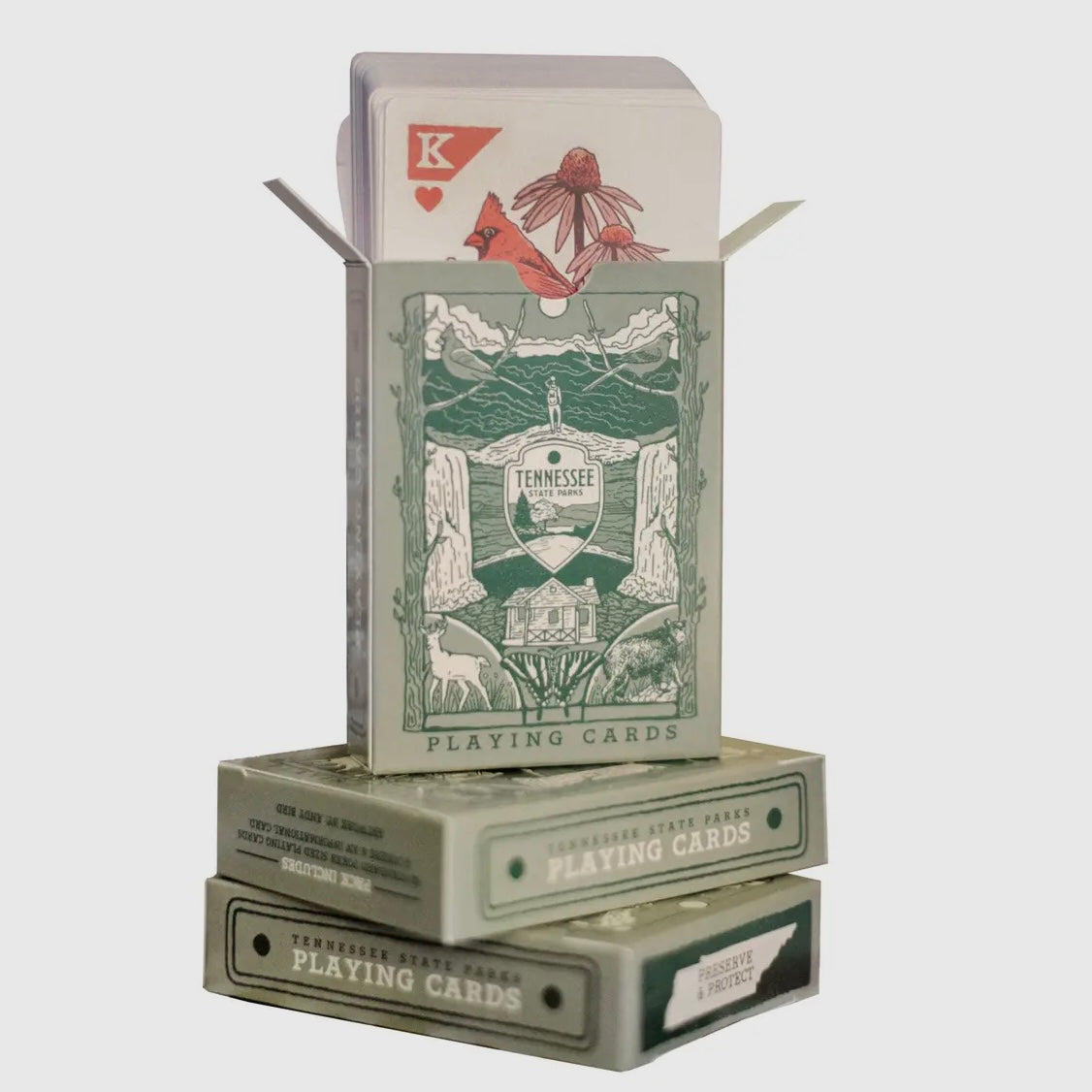 Tennessee State Parks - Crest Mural Playing Cards
