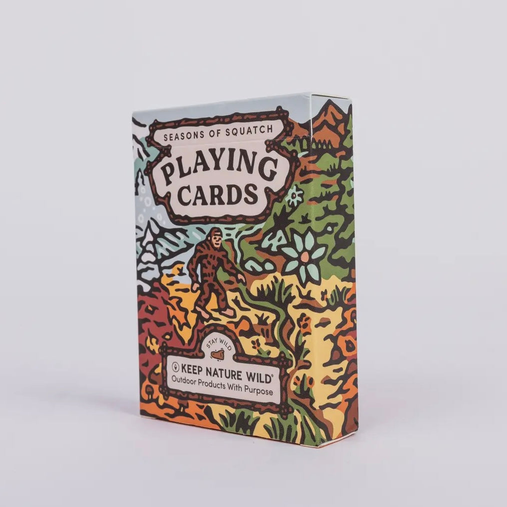 Keep Nature Wild Seasons of Squatch Playing Cards