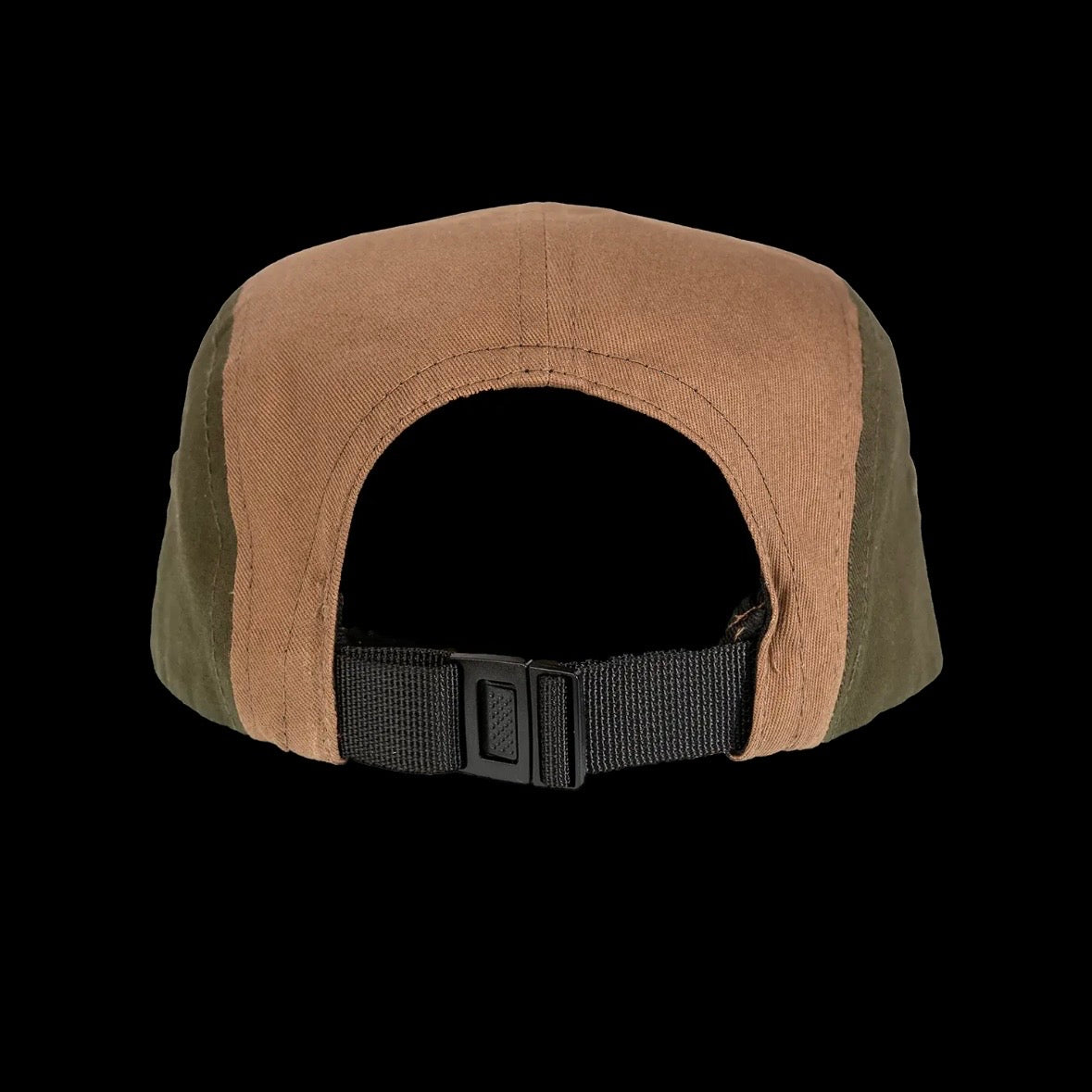 Handup 5 Panel Camp Hat - Multi Color Olive/Gold/Brown
