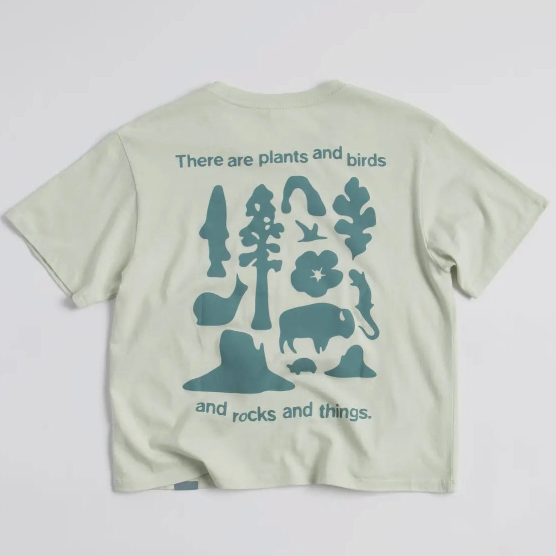 The Landmark Project Made To Be Outside Women's Short Sleeve Boxy Tee in Honeycombn