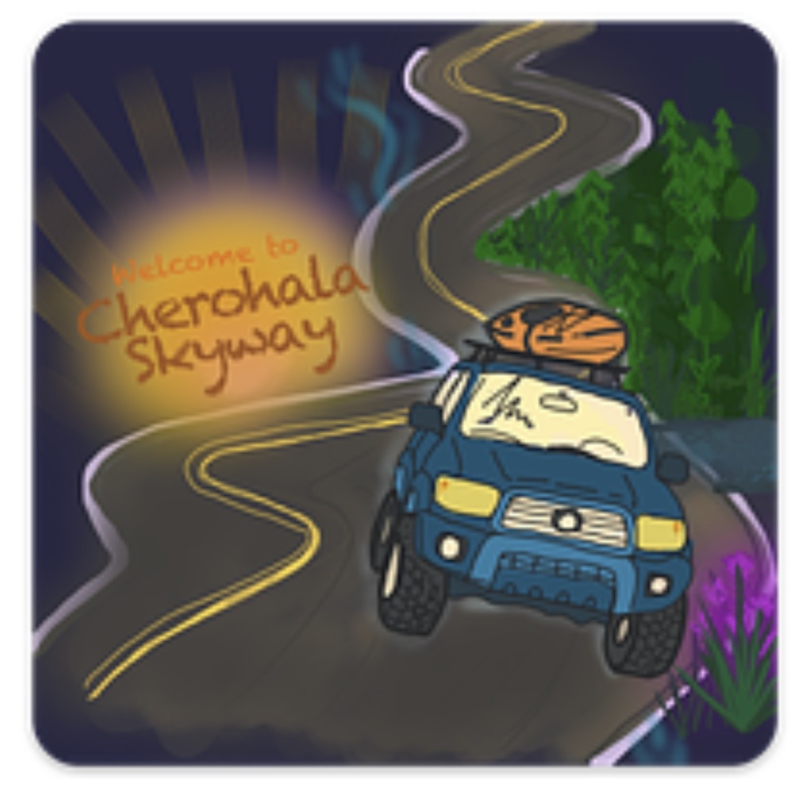 Tellico Plains Stickers - Locally Illustrated