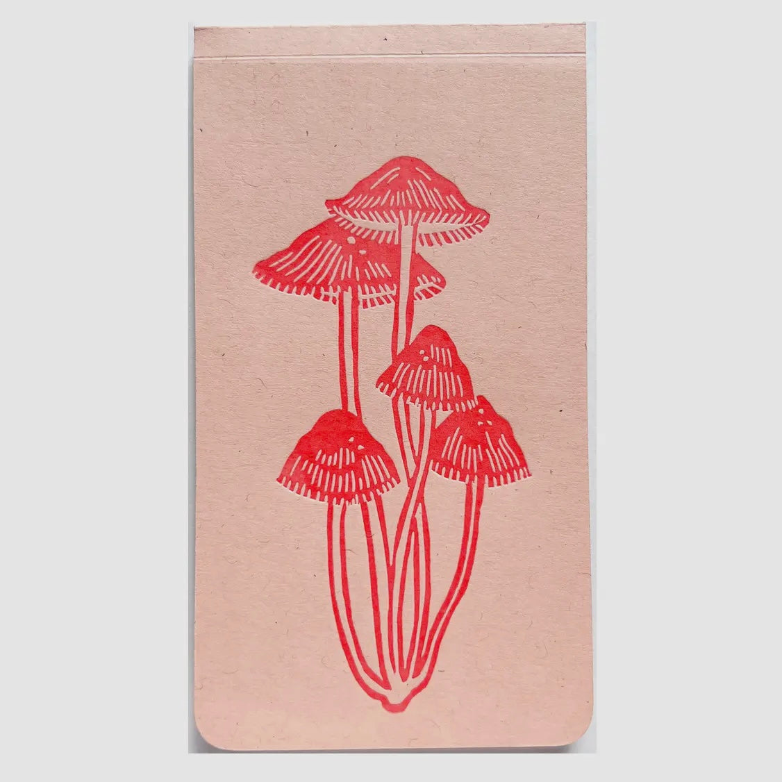 Blackbird Letterpress Mushroom Jotter Notepad