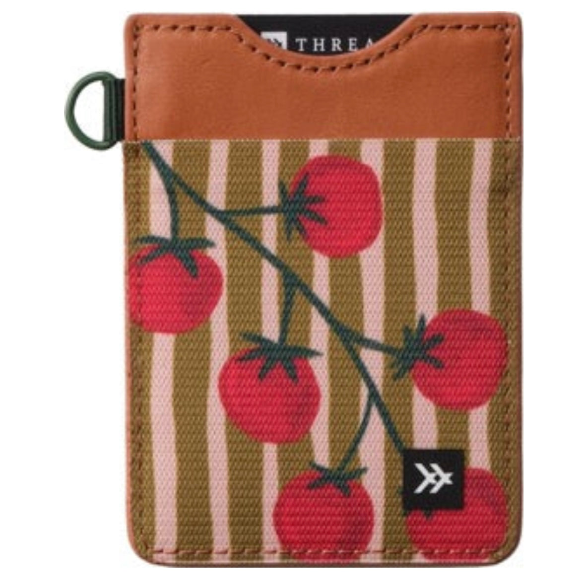 Thread Vertical Leather Wallet