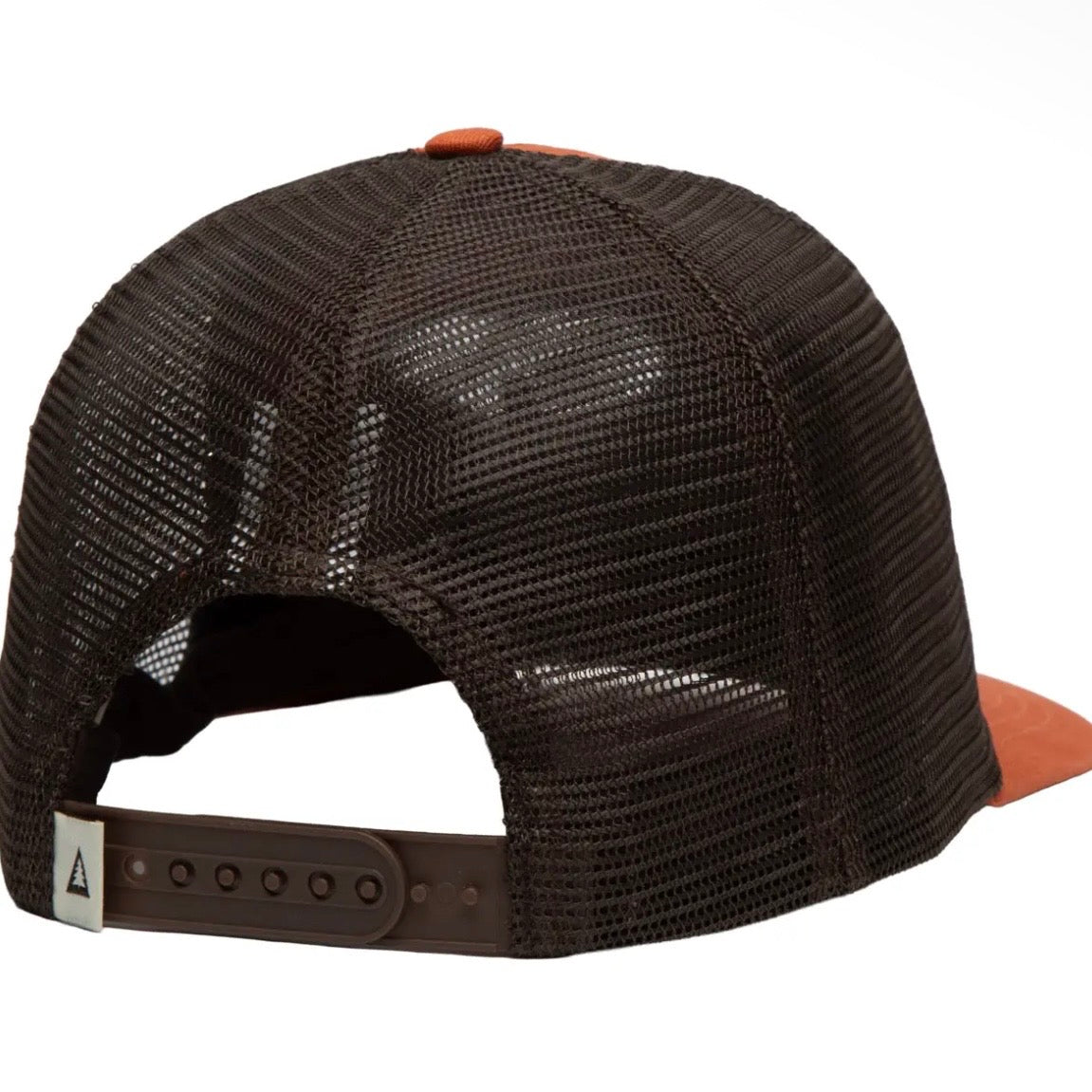 The Landmark Project Smokey Script 5-Panel Trucker Hat - Red Ochre