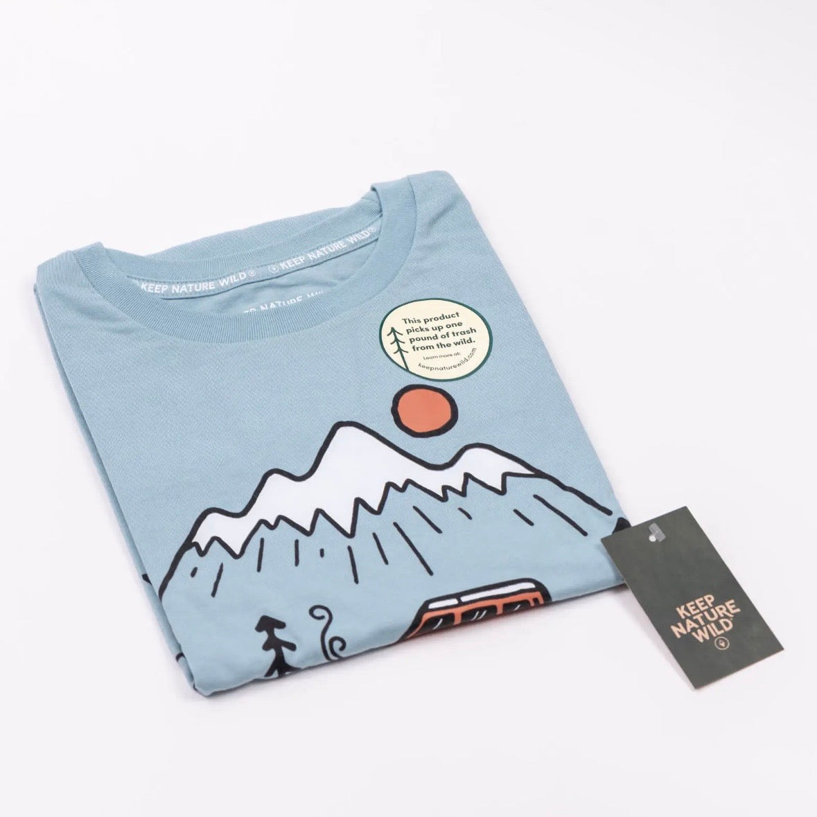 Keep Nature Wild Keep It Simple Unisex Tee | Morning Mist