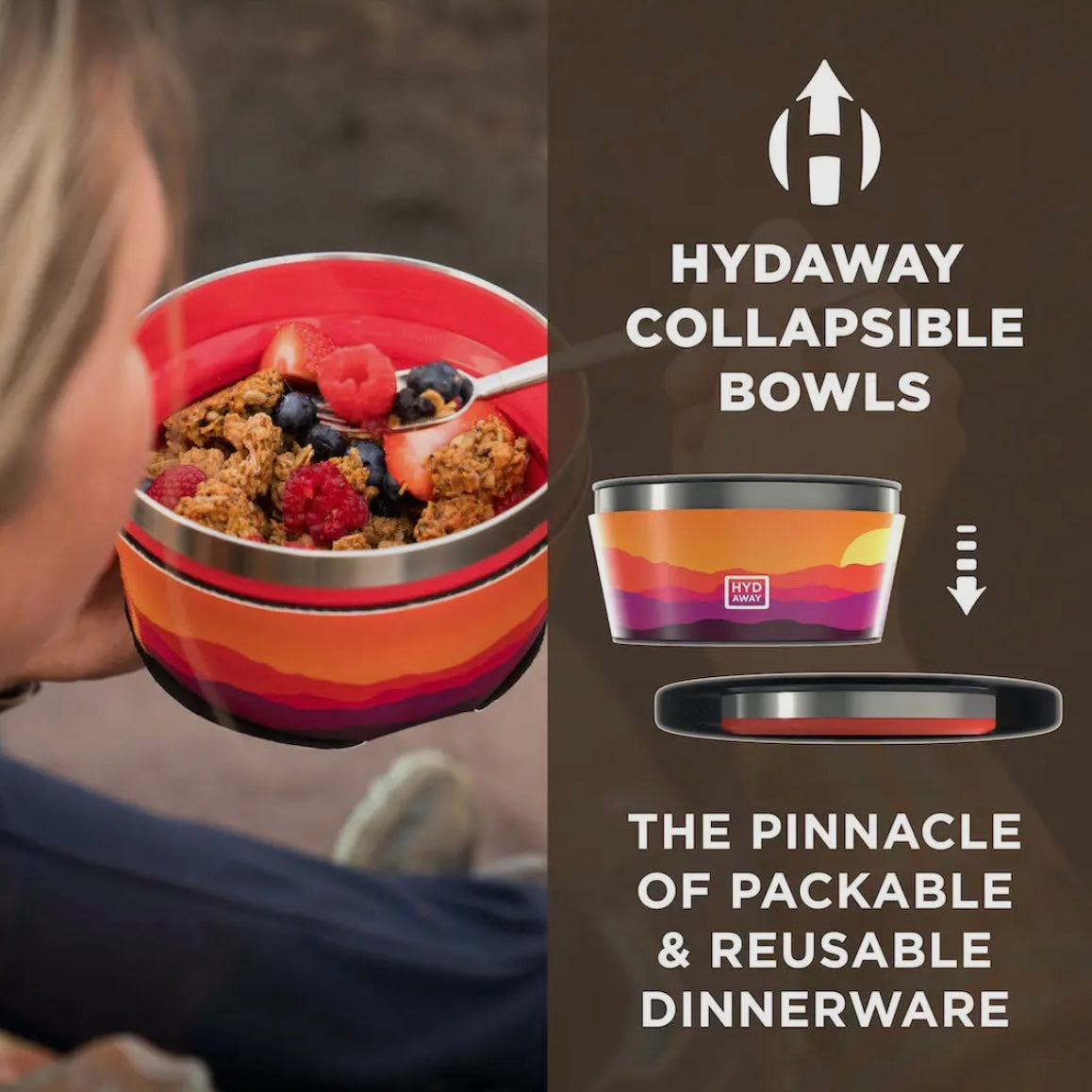 HYDAWAY Collapsible Insulated Bowl - 1-Quart