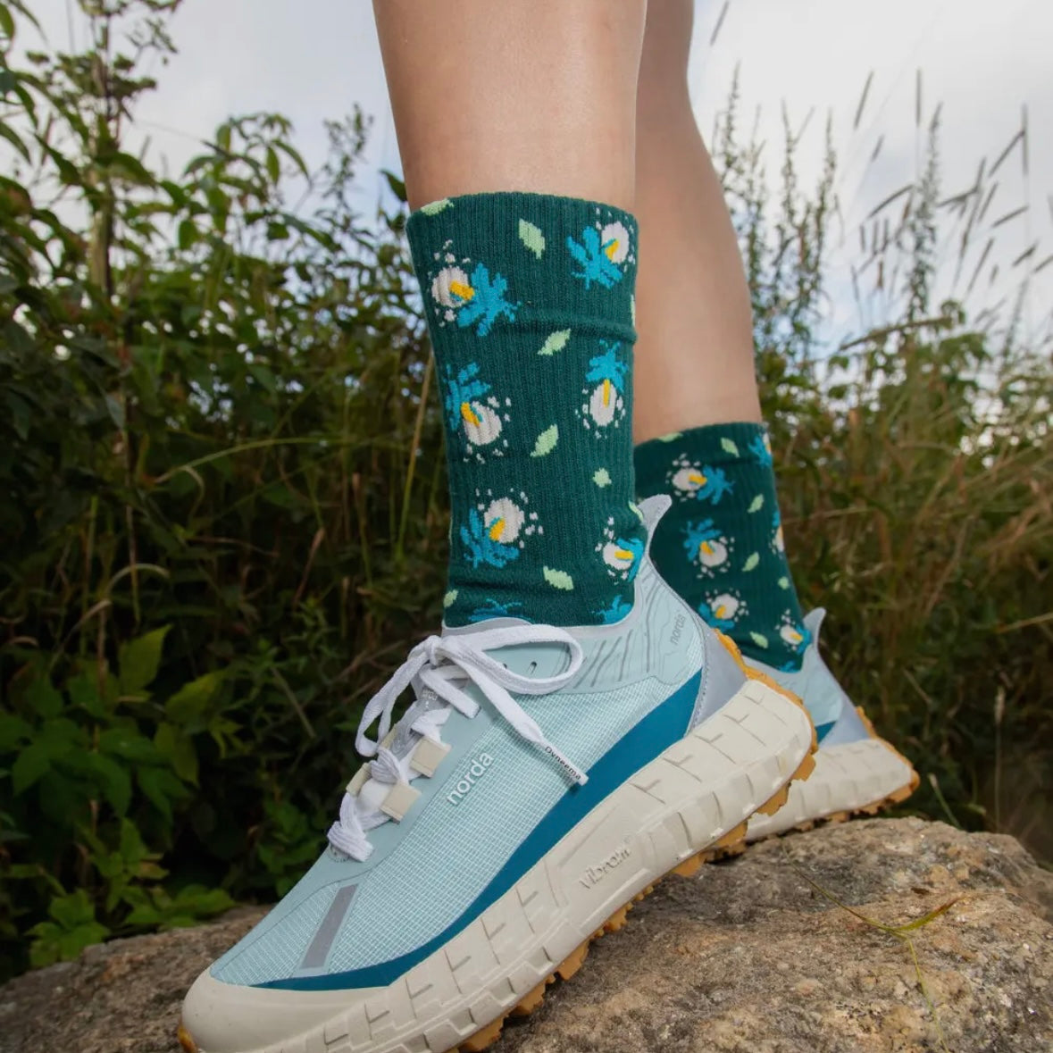 The Landmark Project Forest Glow Sock - Spruce