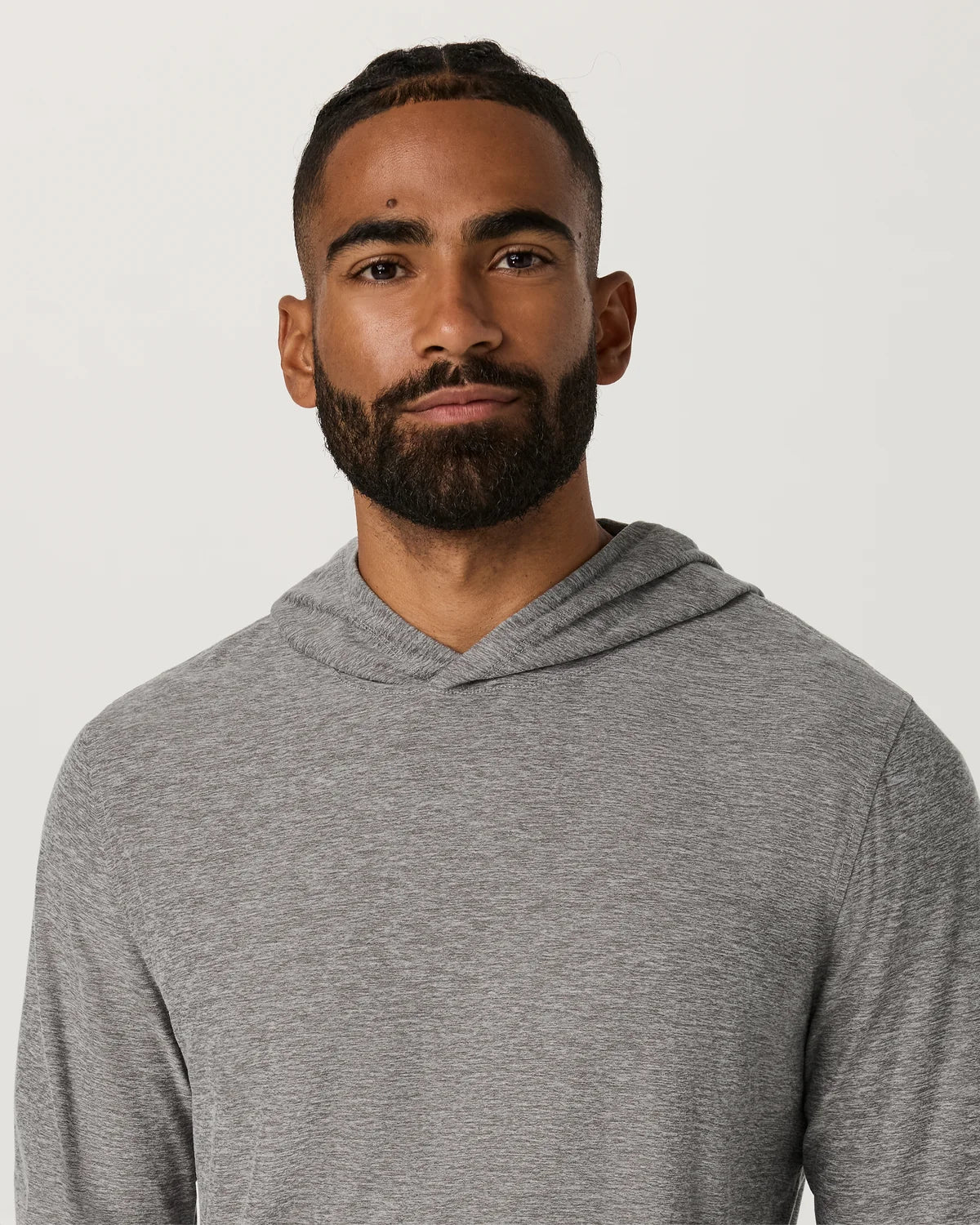 Vuori Men's Strato Tech Hoodie Heather Grey