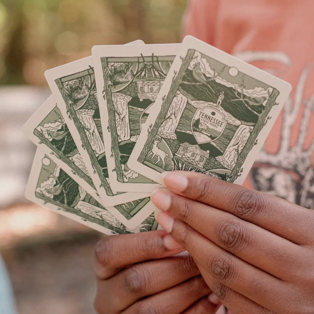 Tennessee State Parks - Crest Mural Playing Cards