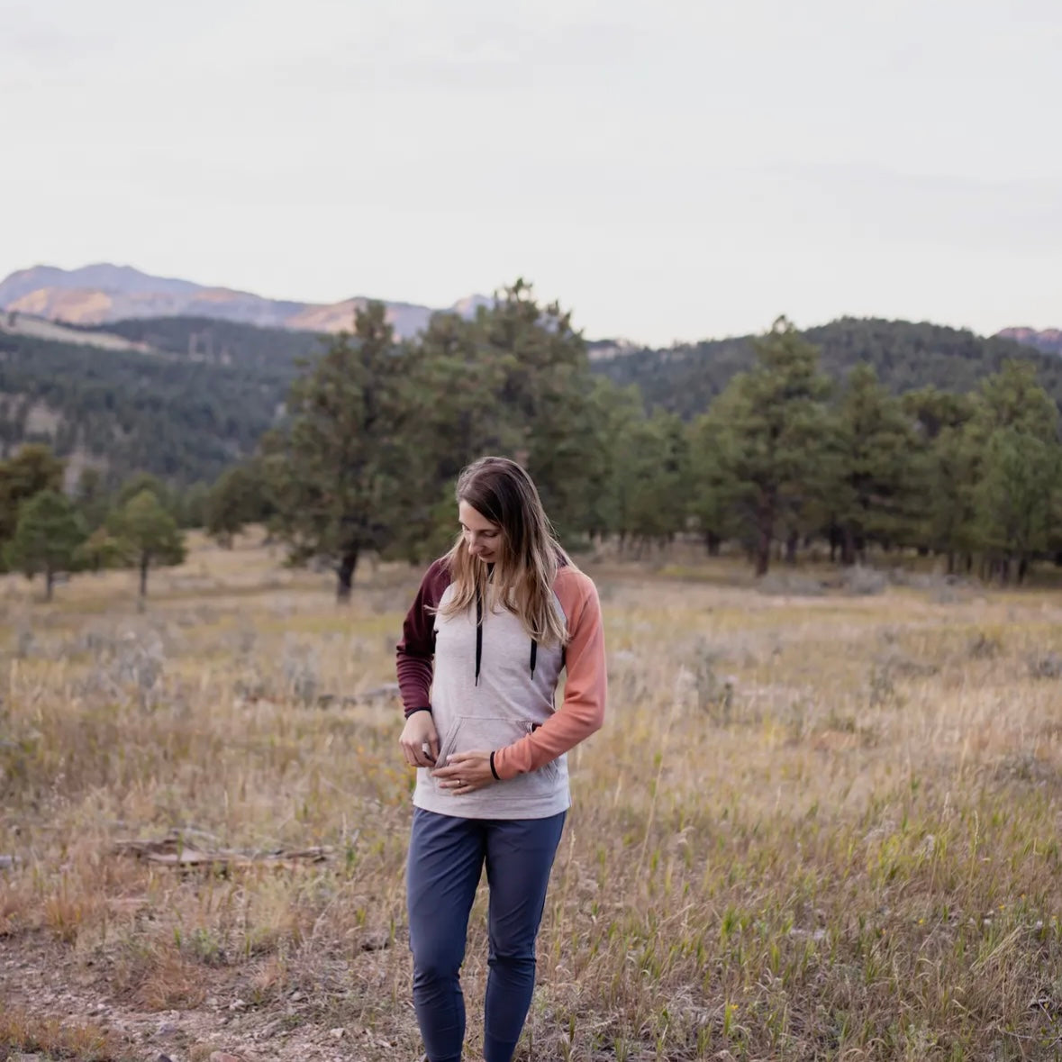 Belong Designs Women's Torreys Fleece Hoodie in Vintage Moab