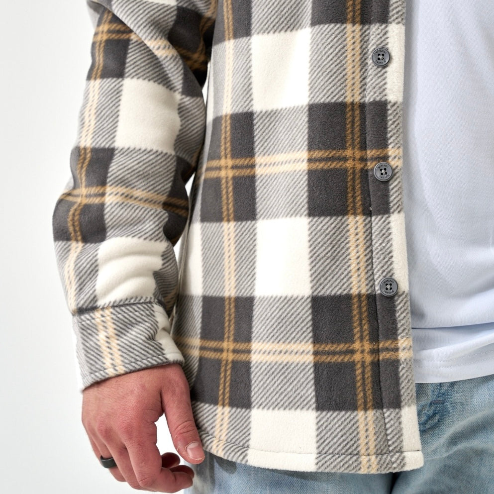Burlebo Shacket - Coyote Plaid
