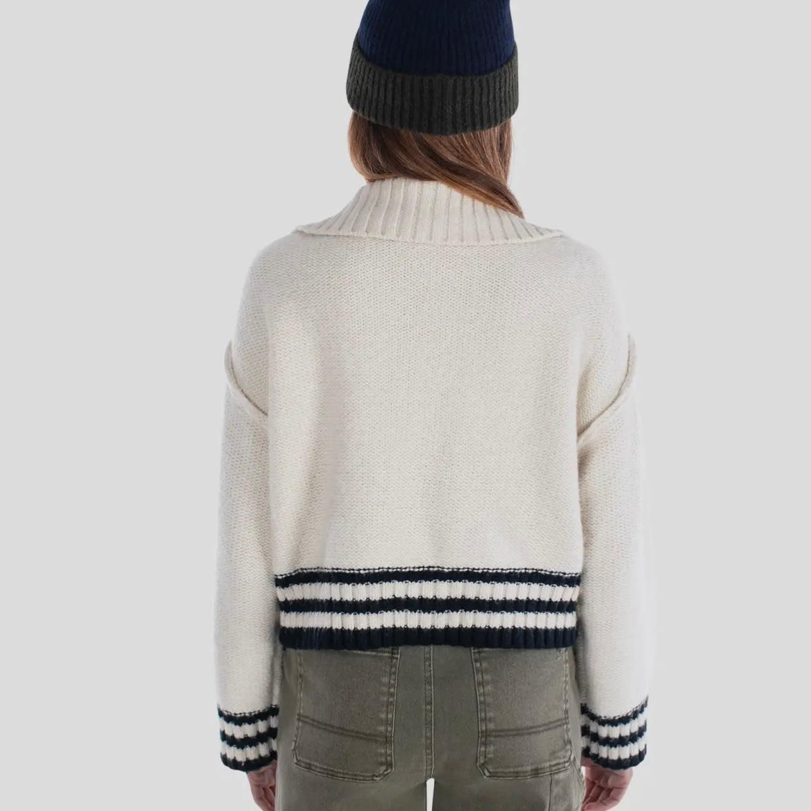 Jetty Tybee Henley Sweater - Ivory