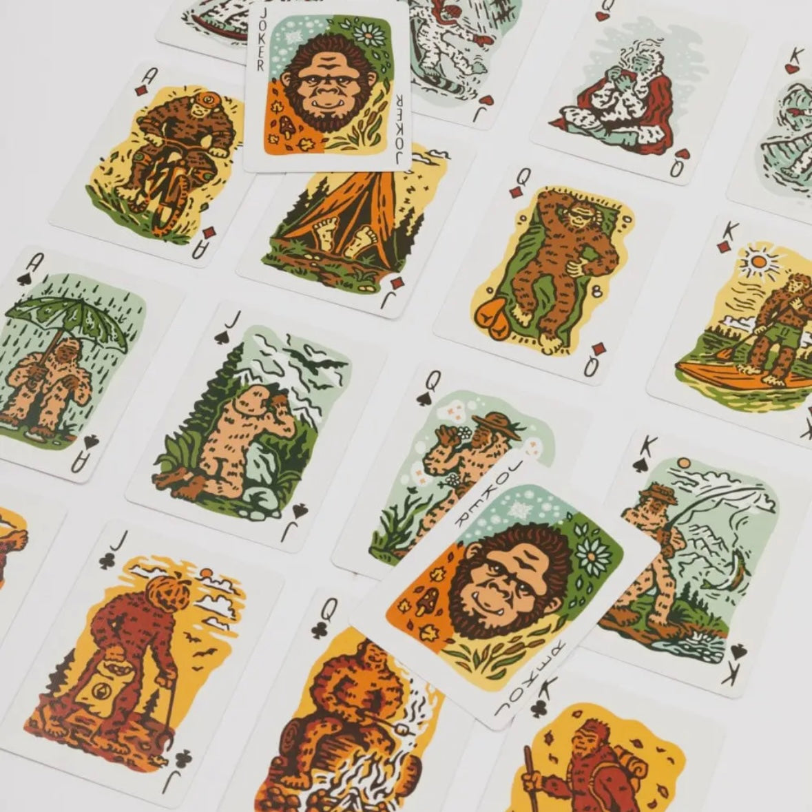 Keep Nature Wild Seasons of Squatch Playing Cards