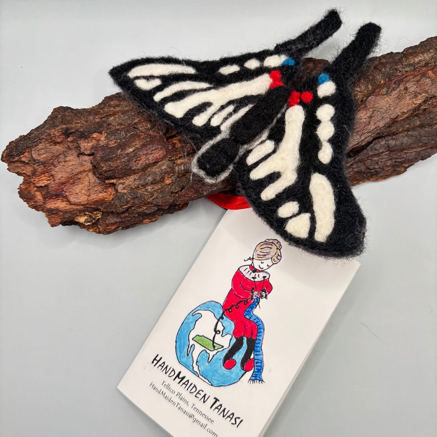 Needle Felting Swallowtail - Handmade in Tellico Plains, TN