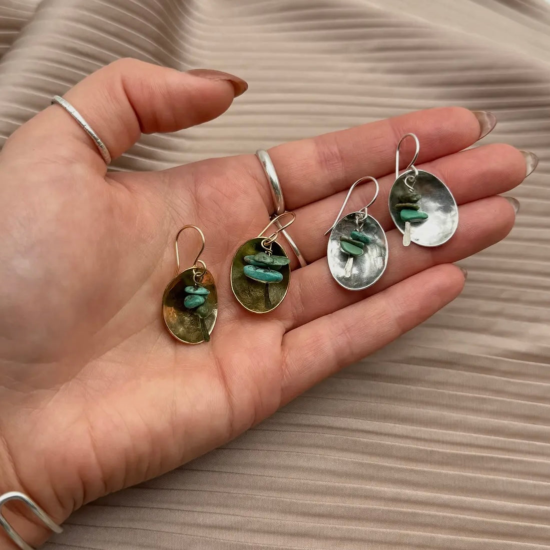 Fluff Hardware Handmade Dish Earrings