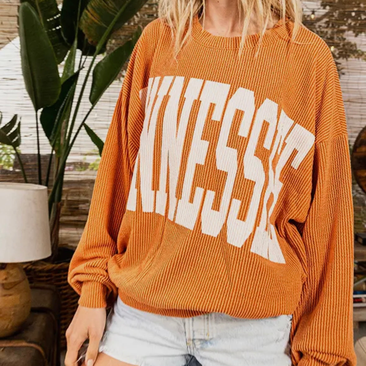 Tennessee Comfy Oversize Graphic Sweatshirt