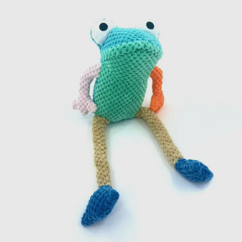 Petkin - Frog Squeaky Pet Toy