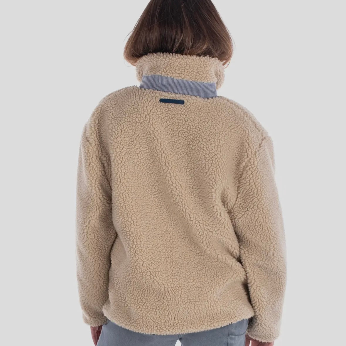 Jetty Cedar High Pile Fleece Jacket - Ivory