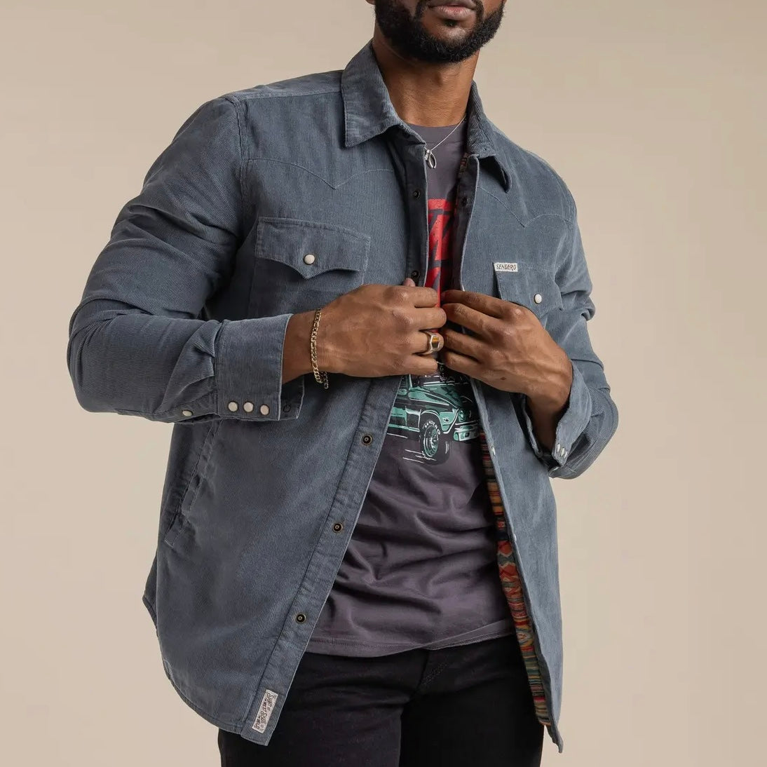 Sendero Provisions Desperado Shacket in Labradorite