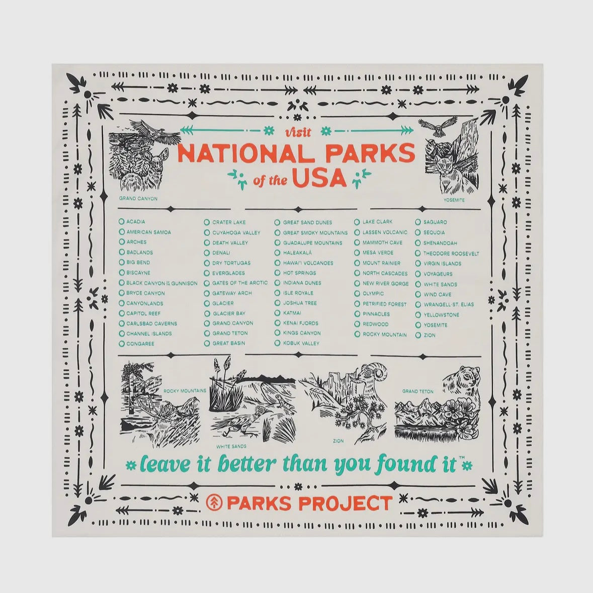 Parks Project National Park Naturalist Bandana