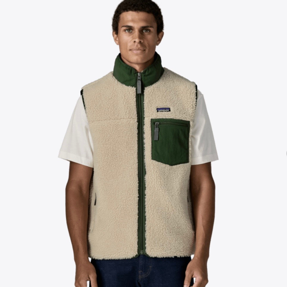 Patagonia M's Classic Retro-X Vest - Dark Natural w/Treeline Green