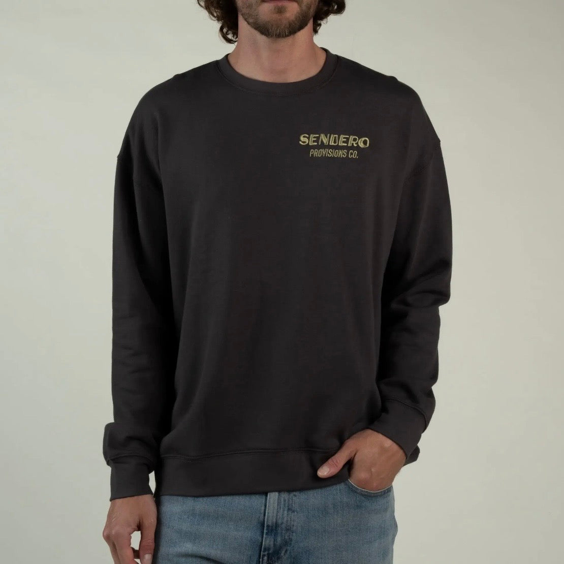 Sendero Deer Fishers Sweatshirt - Charcoal