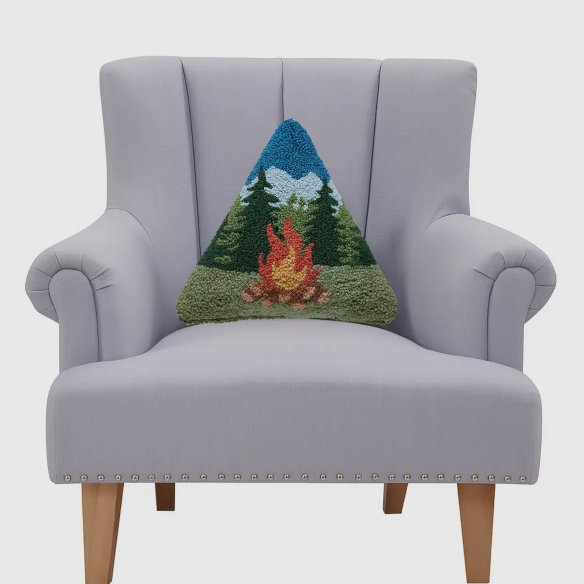 Campfire Shaped Hook Pillow