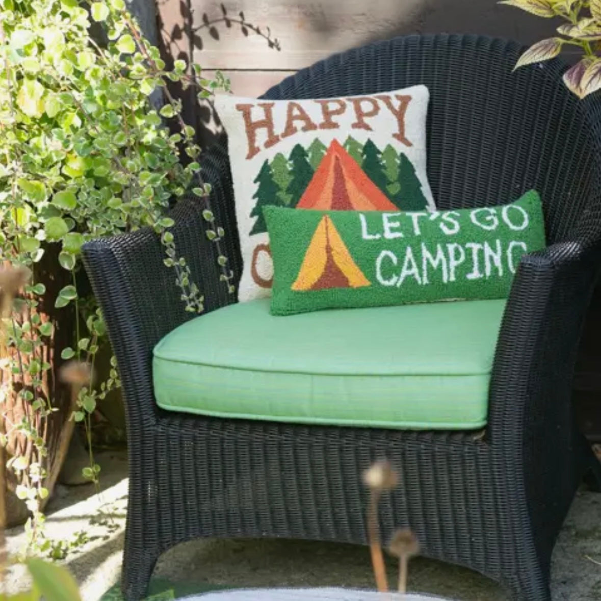 Happy Camper Hook Pillow